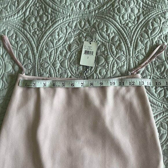NWT Ava & Aiden Pencil silhouette, solid, pink, classic, knee length size 2 - Picture 7 of 8